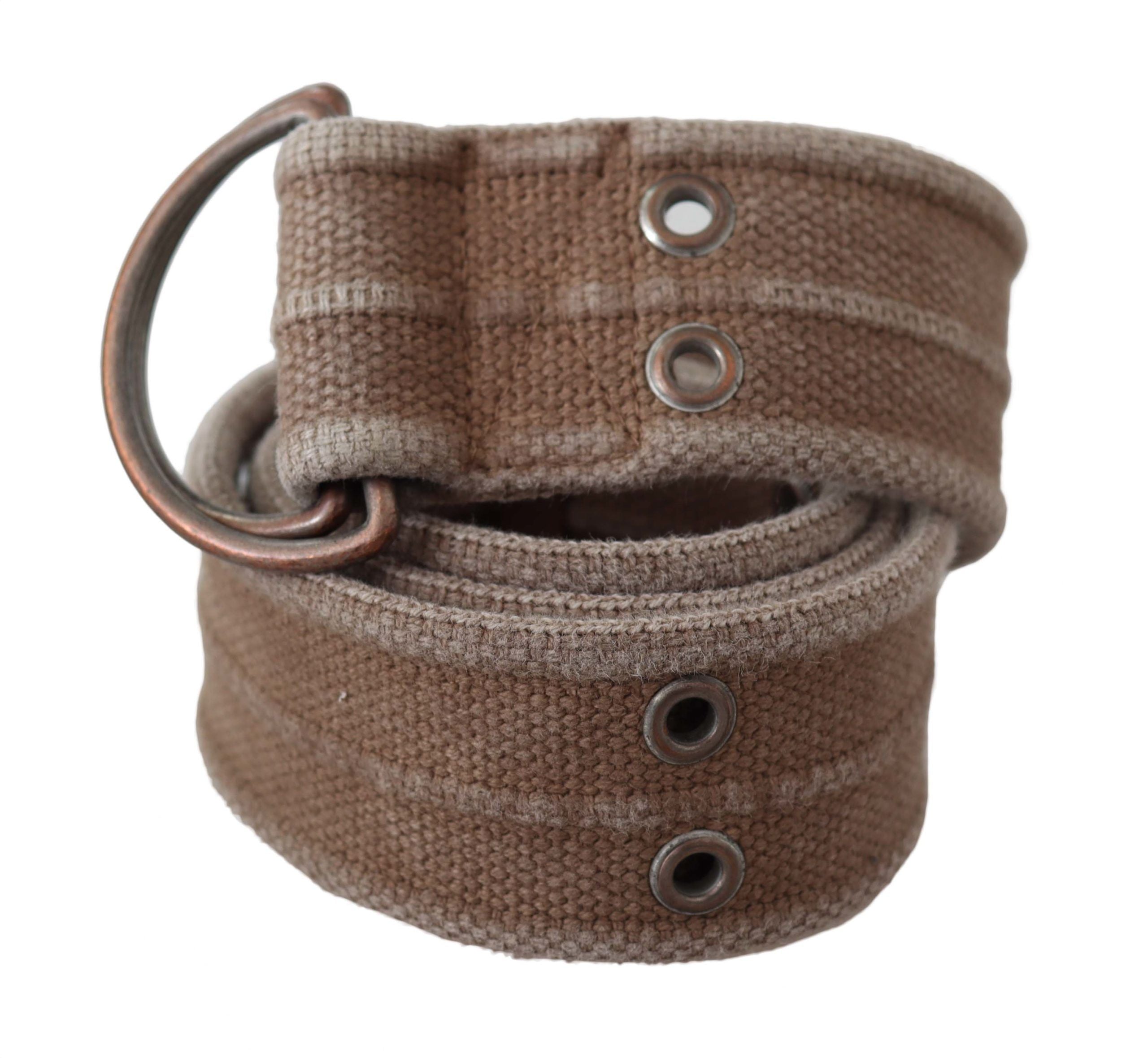 Dolce & Gabbana Beige Leather Logo Belt Sling Cintura Buckle Belt by Dolce & Gabbana