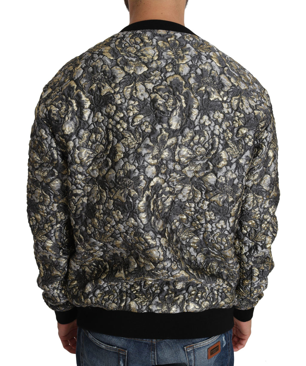 Dolce & Gabbana Multicolor SAMBA Jacquard Palmtree Pullover Sweater by Dolce & Gabbana