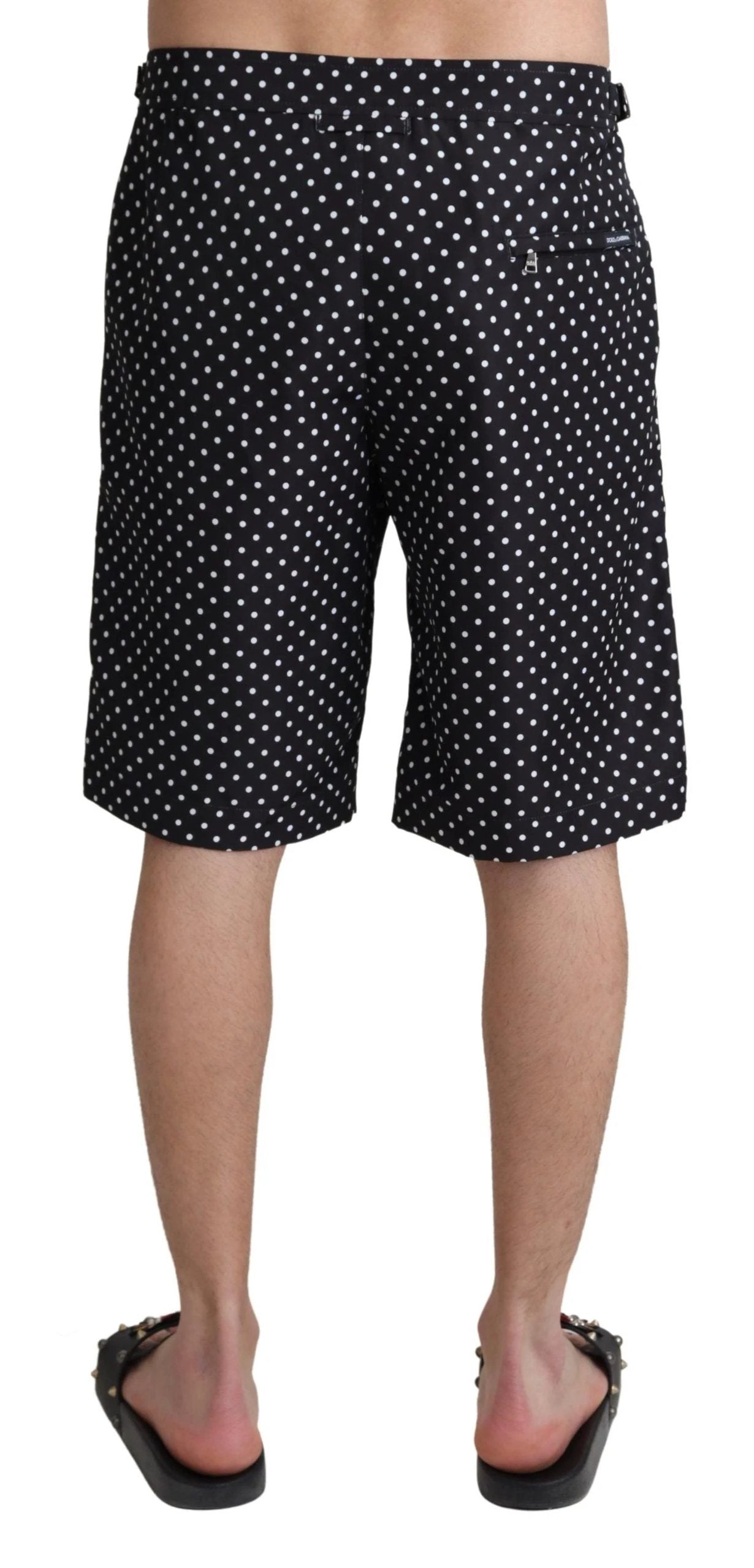 Dolce & Gabbana Black Polka Dots Beachwear Shorts Swimwear by Dolce & Gabbana