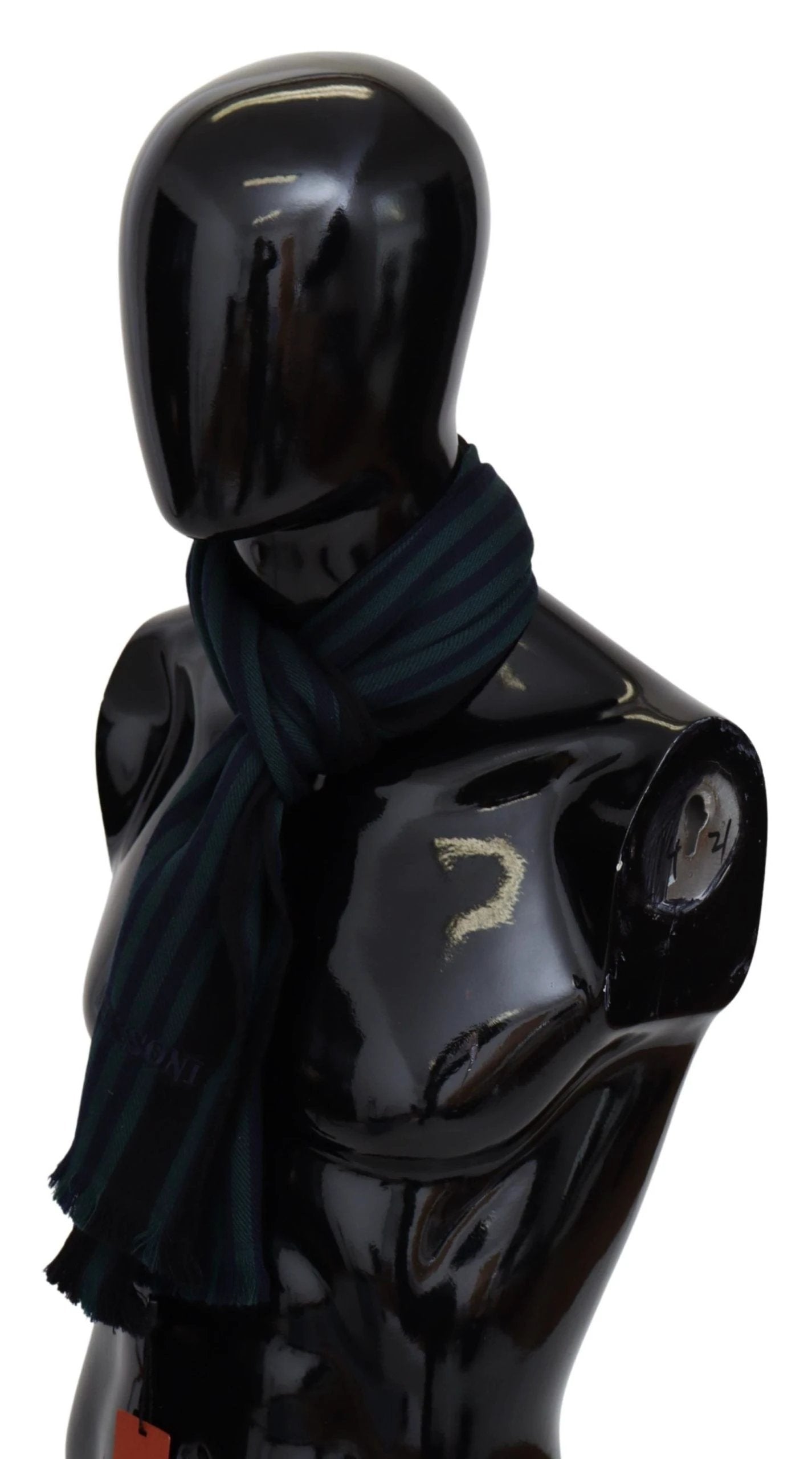 Missoni Multicolor Striped Wool Unisex Neck Wrap Shawl by Missoni