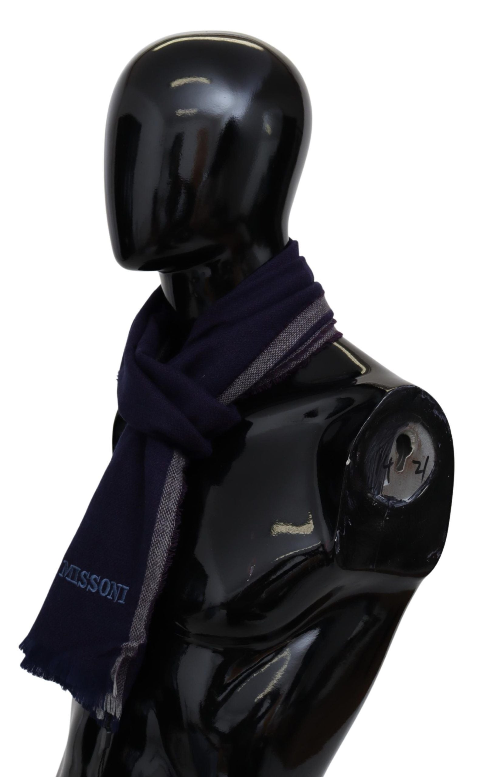 Missoni Multicolor Striped Wool Unisex Wrap Fringes Scarf by Missoni