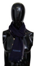 Missoni Multicolor Striped Wool Unisex Wrap Fringes Scarf by Missoni