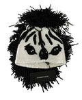 Dolce & Gabbana Black White Knitted Cashmere Animal Design Hat by Dolce & Gabbana