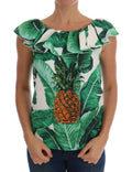 Dolce & Gabbana Pineapple Banana Sequins Blouse T-shirt by Dolce & Gabbana