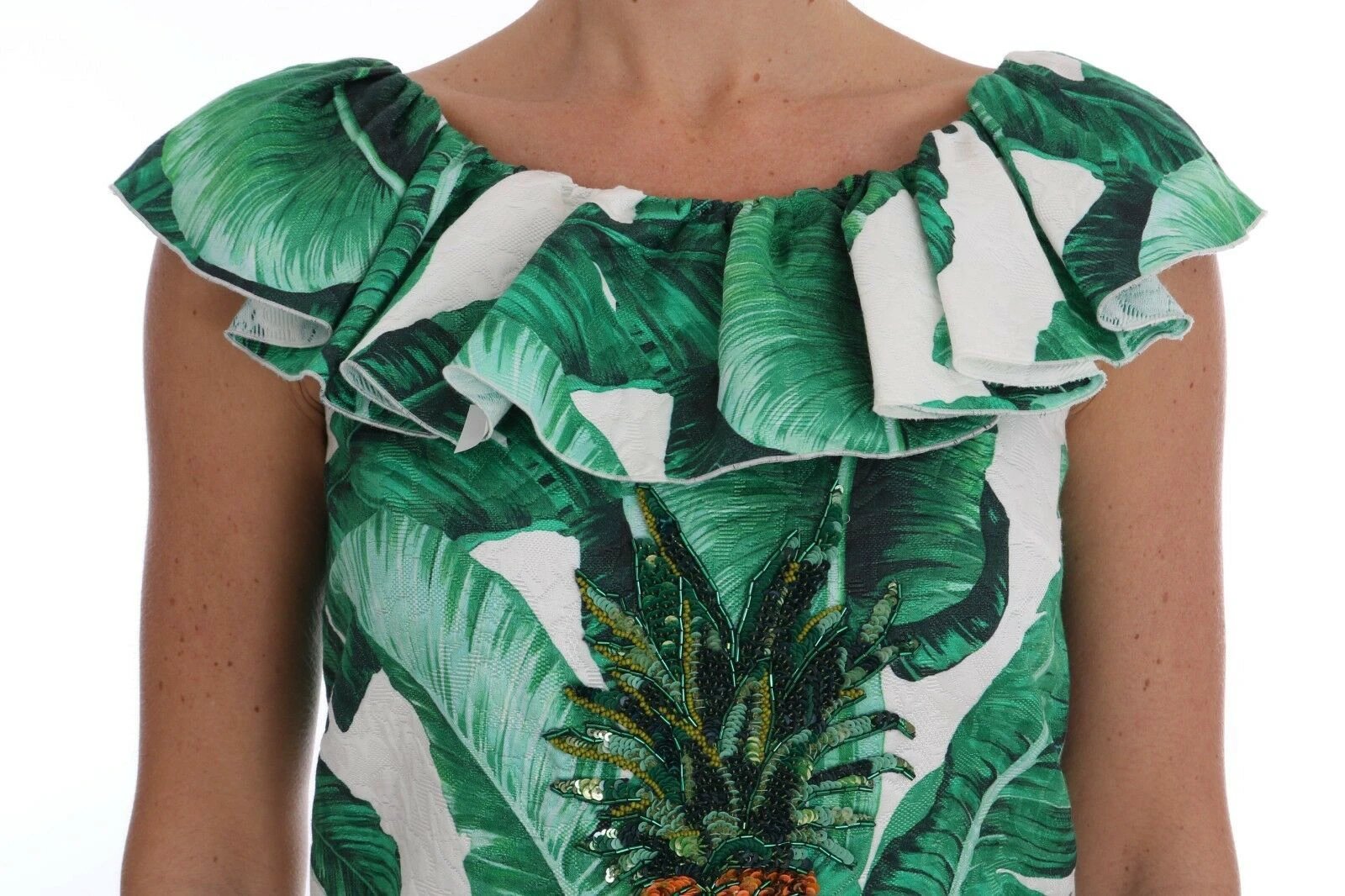 Dolce & Gabbana Pineapple Banana Sequins Blouse T-shirt by Dolce & Gabbana