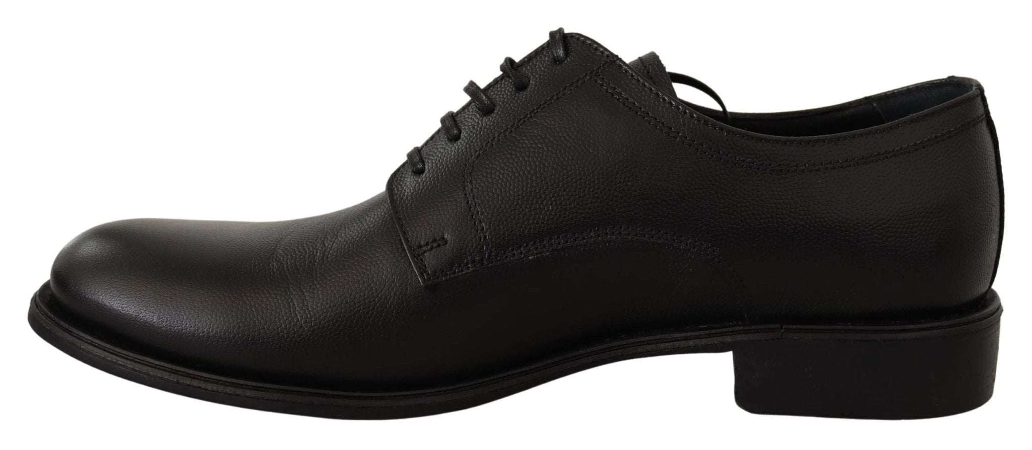 Dolce & Gabbana Black Leather Lace Up Mens Formal Derby Shoes by Dolce & Gabbana