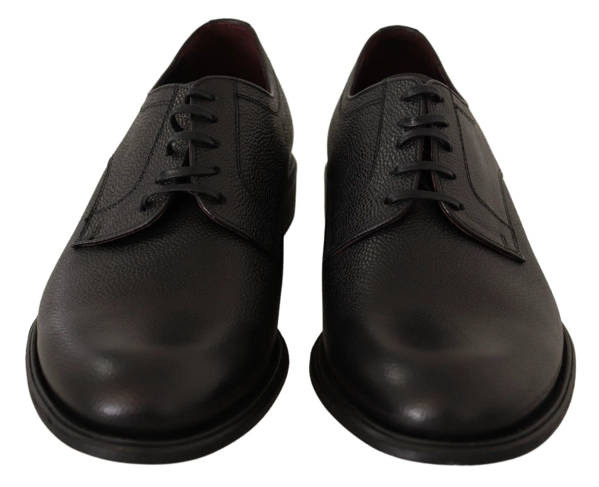 Dolce & Gabbana Black Leather Lace Up Mens Formal Derby Shoes by Dolce & Gabbana