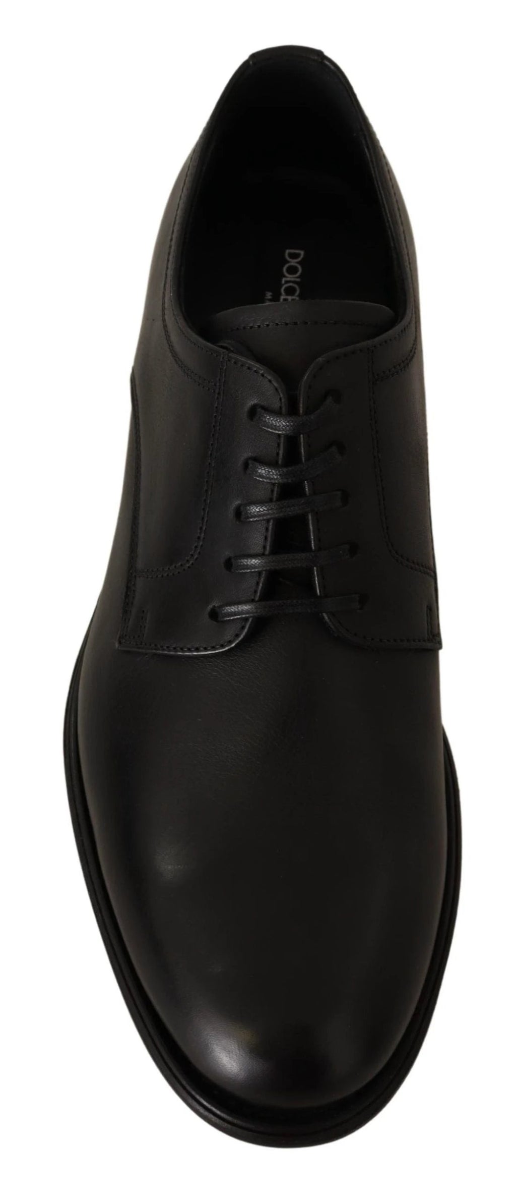 Dolce & Gabbana Black Leather Lace Up Mens Formal Derby Shoes by Dolce & Gabbana