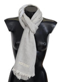 Missoni Gray Wool Knit Unisex Neck Wrap Scarf by Missoni