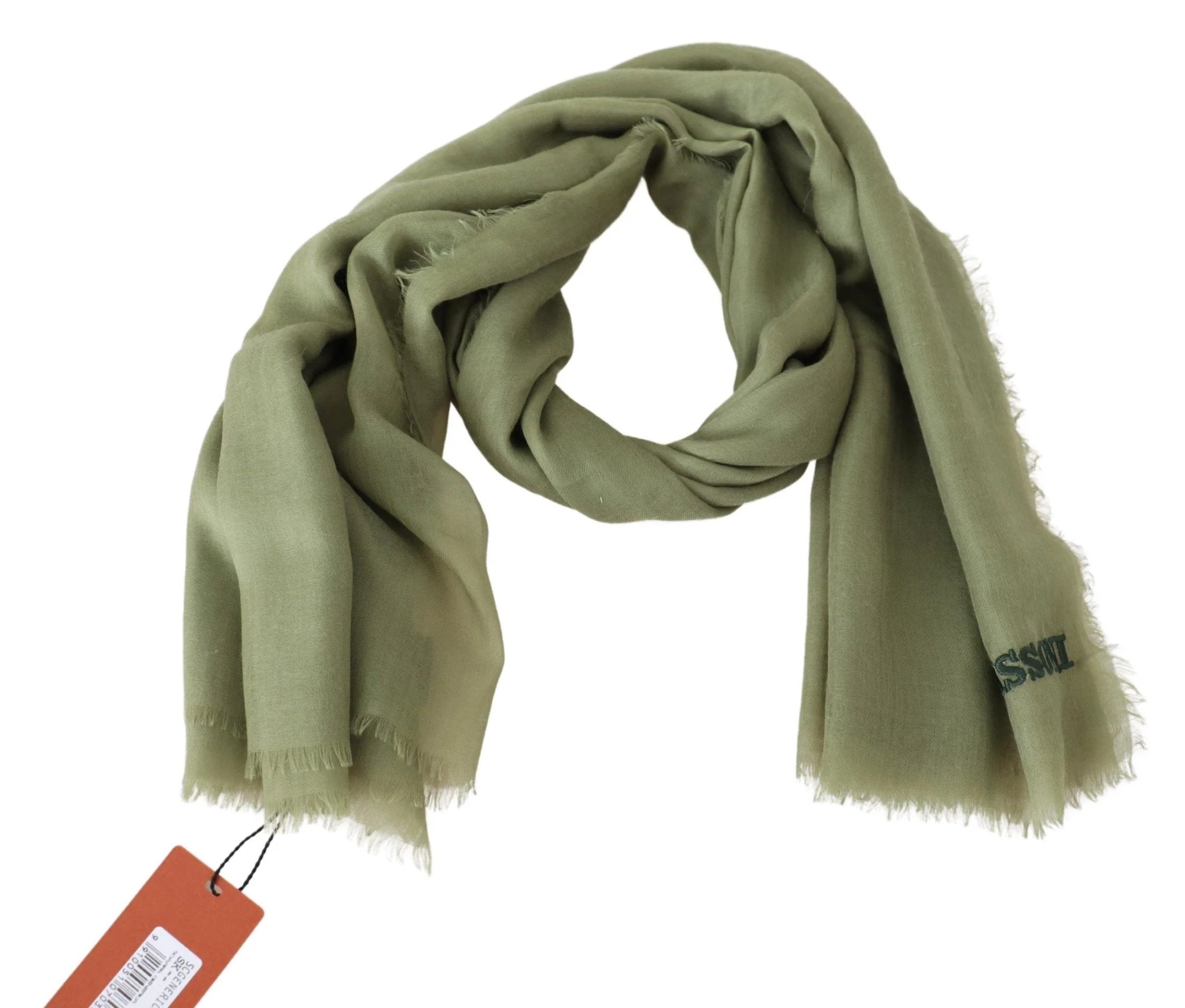 Missoni Green Cashmere Unisex Neck Wrap Scarf by Missoni
