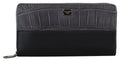 Dolce & Gabbana Black Zip Around Continental Clutch Leather Wallet by Dolce & Gabbana