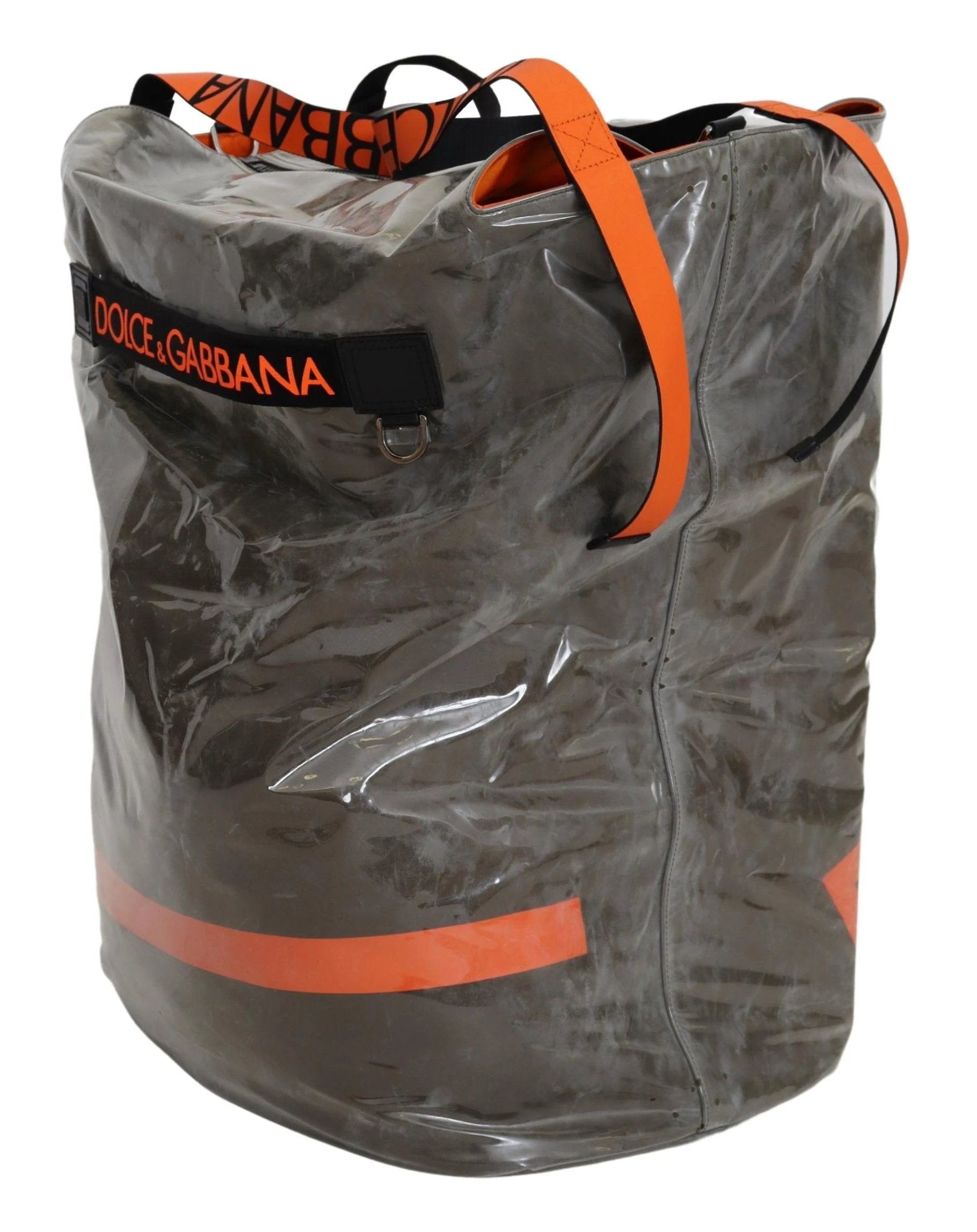 Dolce & Gabbana Cotton Men Large Fabric Green Shopping Tote Bag by Dolce & Gabbana