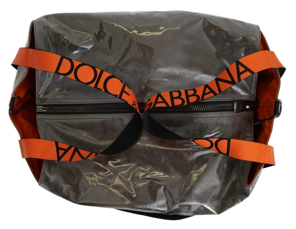 Dolce & Gabbana Cotton Men Large Fabric Green Shopping Tote Bag by Dolce & Gabbana