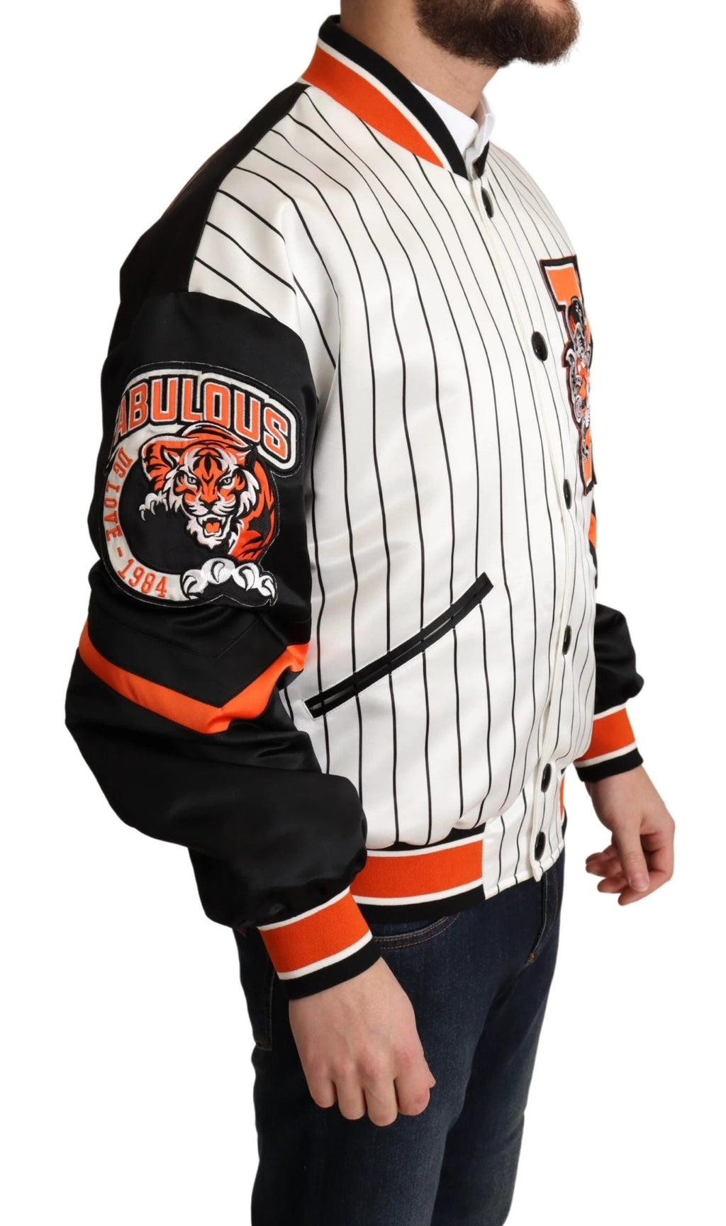 Dolce & Gabbana Multicolor Bomber King Logo #DGMILLENNIALS Jacket by Dolce & Gabbana