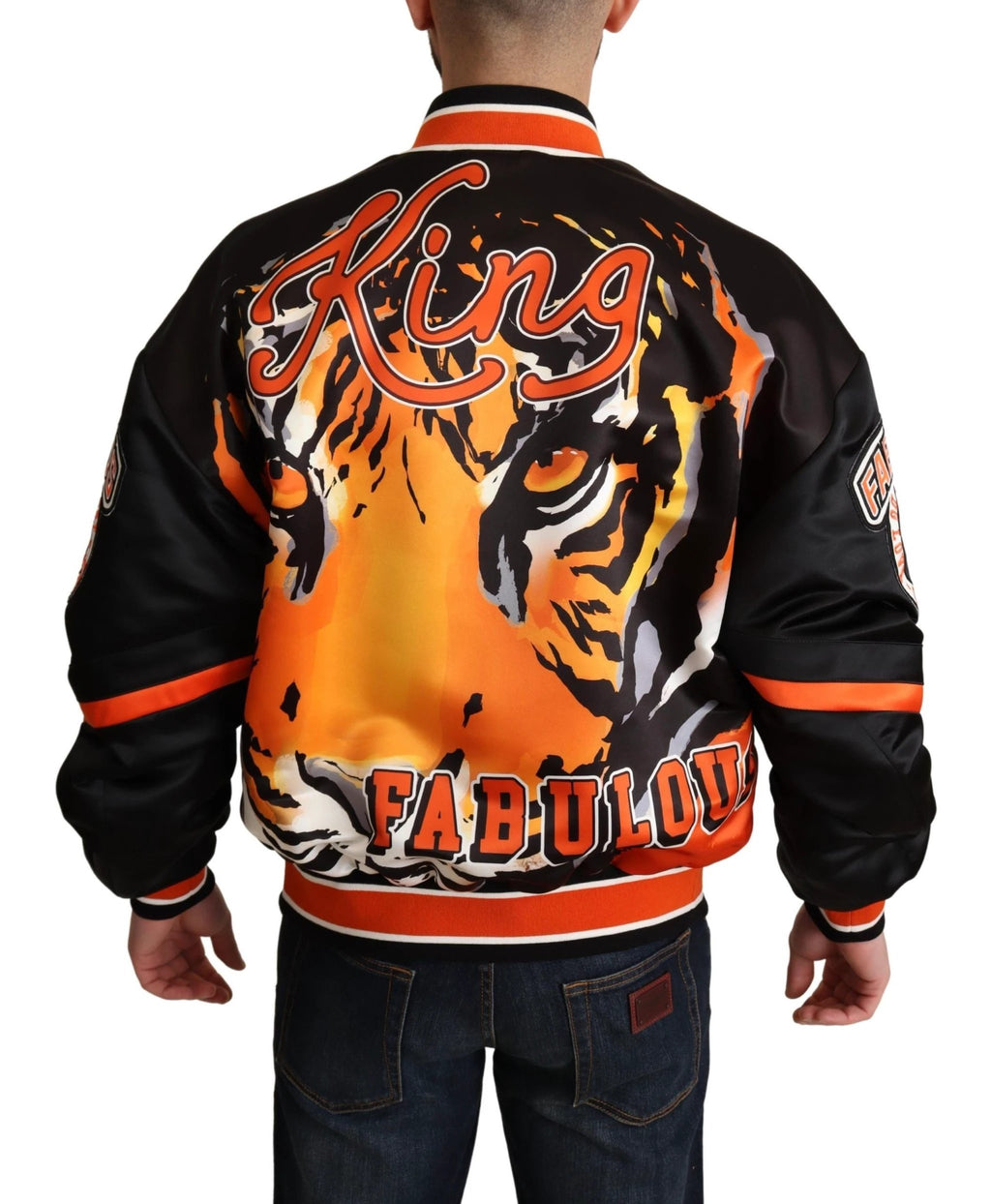Dolce & Gabbana Multicolor Bomber King Logo #DGMILLENNIALS Jacket by Dolce & Gabbana