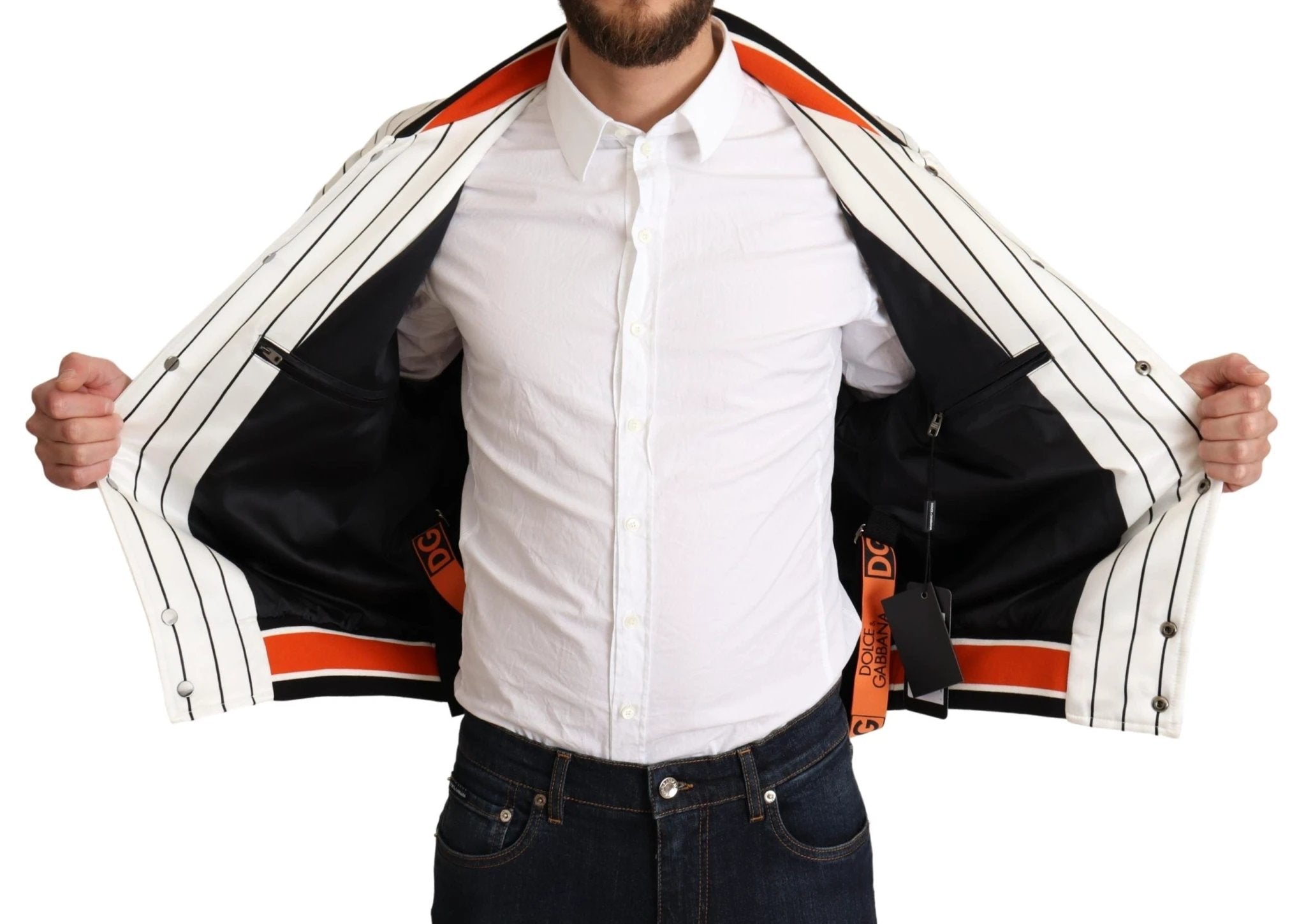 Dolce & Gabbana Multicolor Bomber King Logo #DGMILLENNIALS Jacket by Dolce & Gabbana