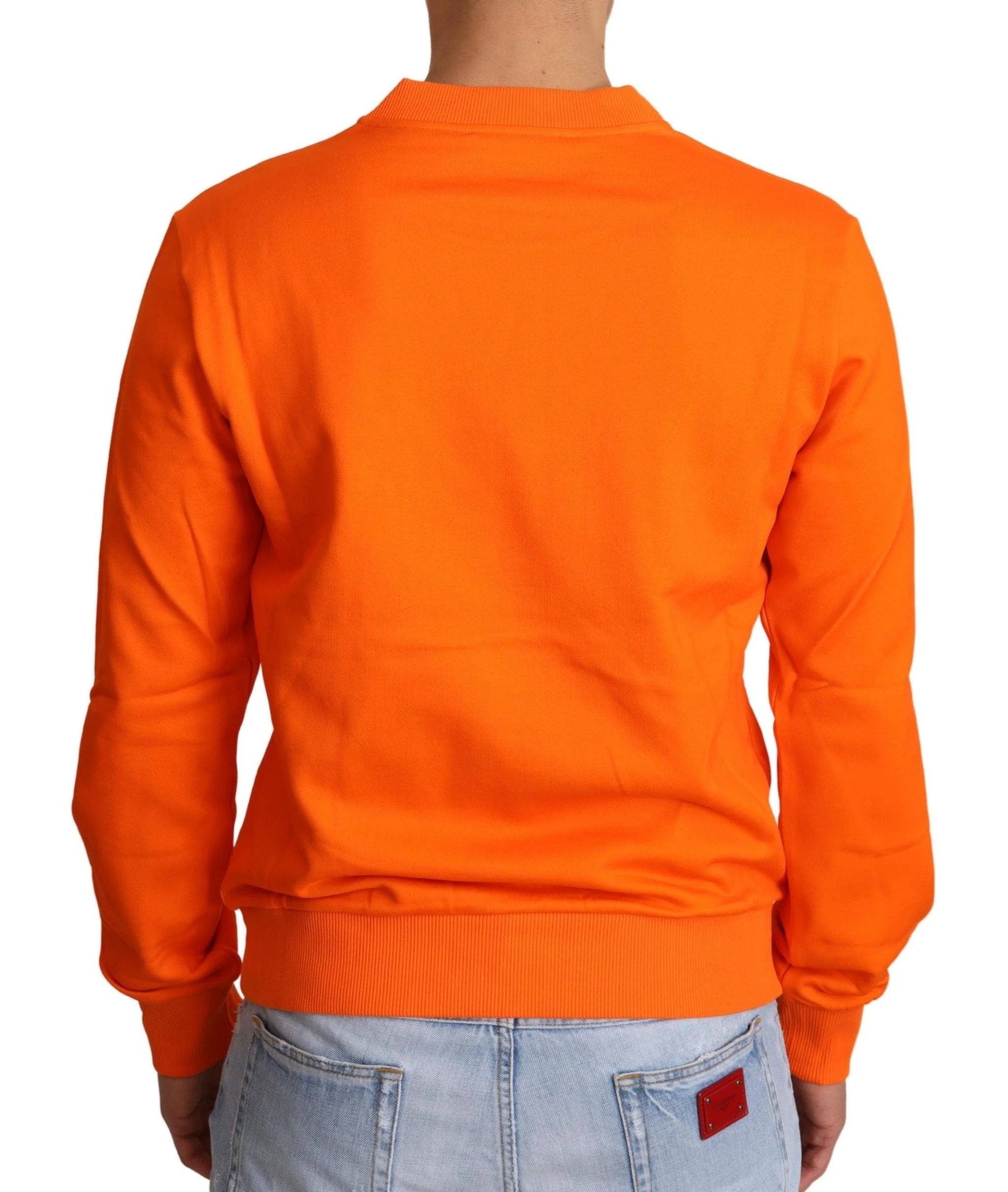 Dolce & Gabbana Orange King Ceasar Cotton Pullover Sweater by Dolce & Gabbana