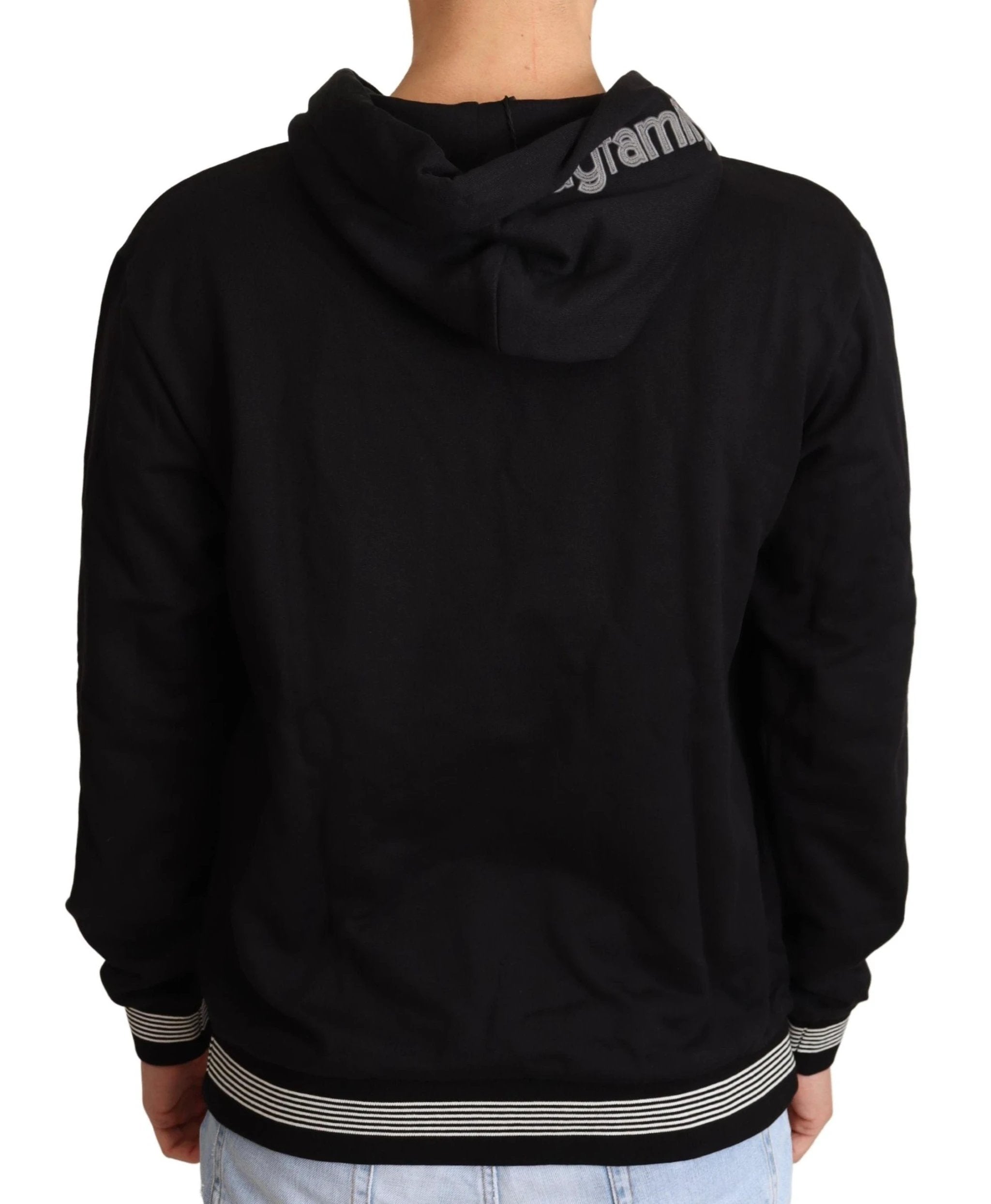 Dolce & Gabbana Black Cotton Hooded #dgfamily Sweater by Dolce & Gabbana