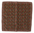 Dolce & Gabbana Brown Carrots Print Silk Handkerchief by Dolce & Gabbana