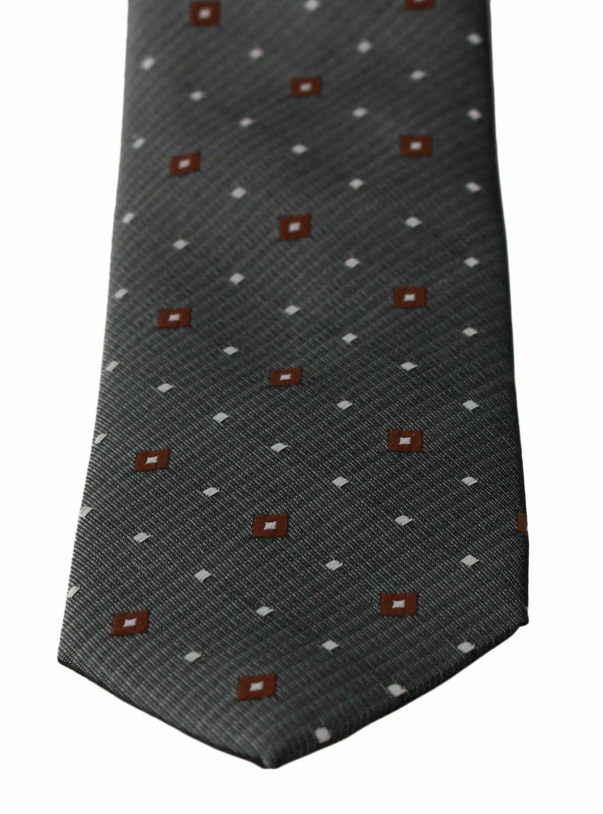 Dolce & Gabbana Gray Patterned Classic Mens Slim Necktie by Dolce & Gabbana