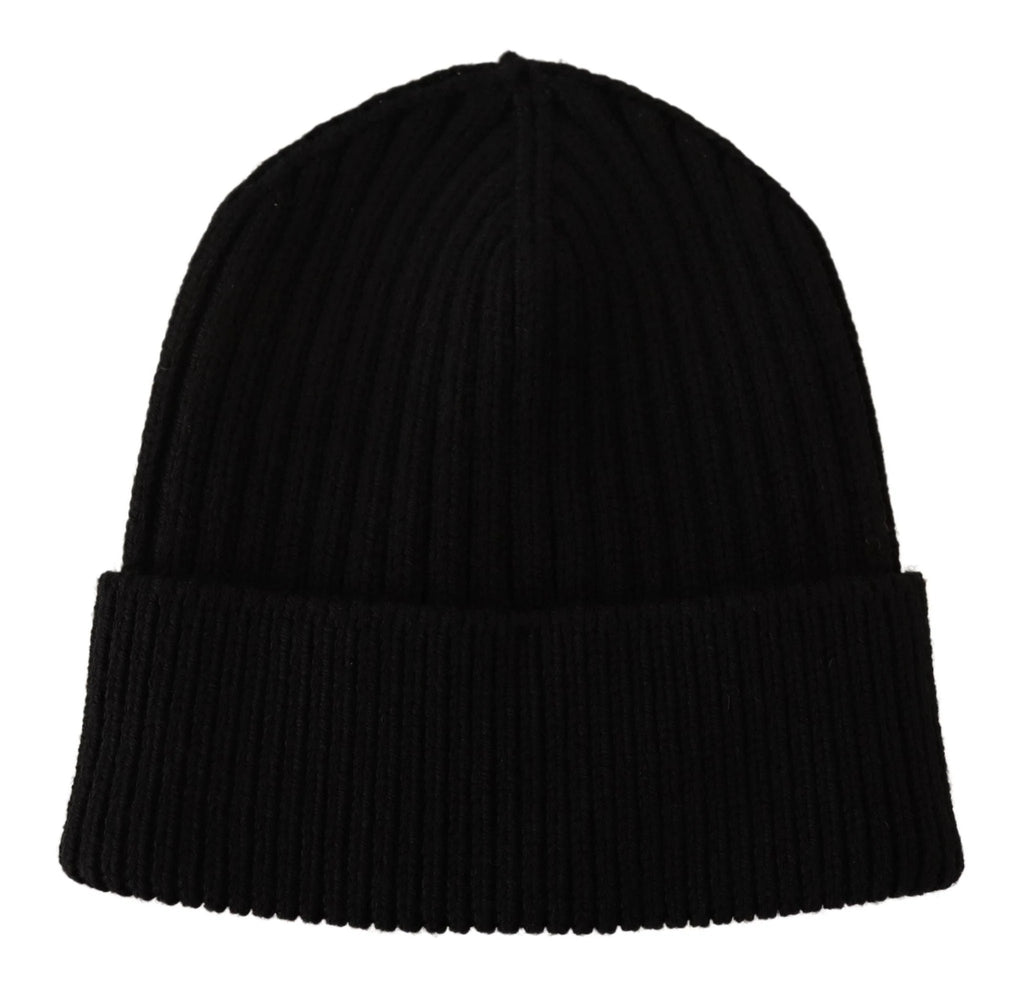 Dolce & Gabbana Black Wool Knit Women Winter Hat by Dolce & Gabbana