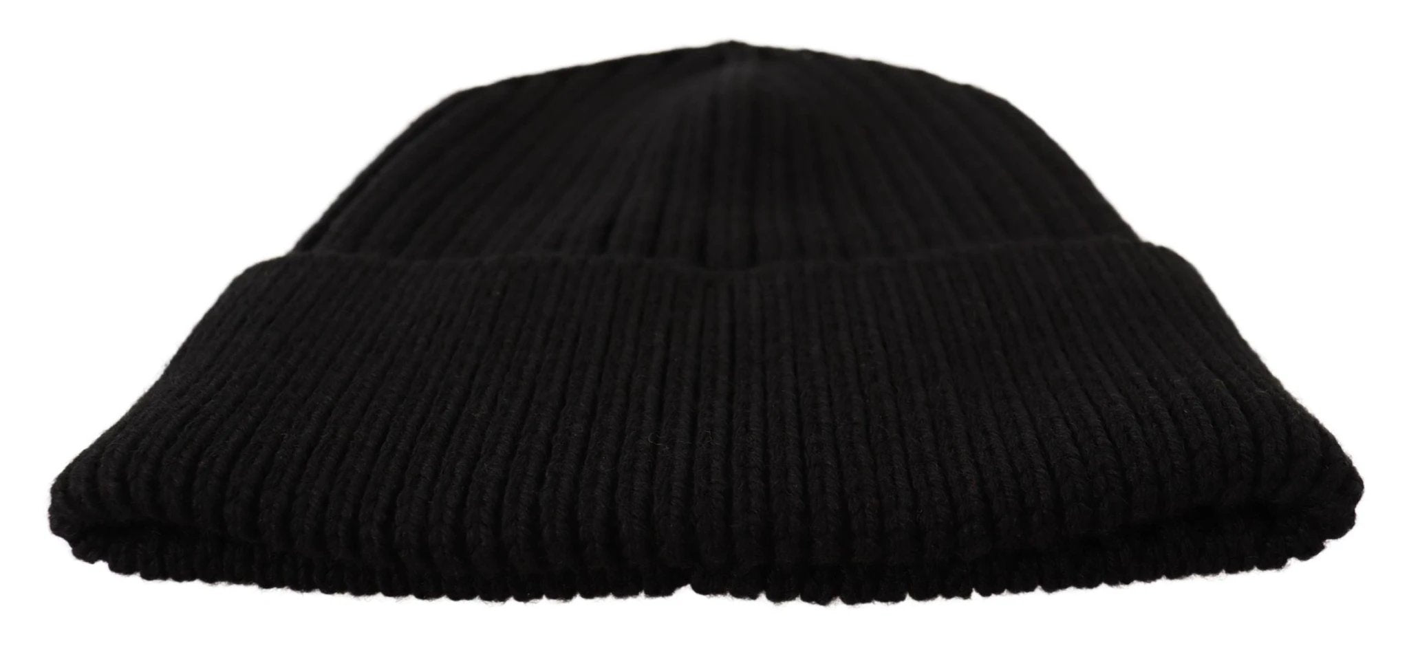 Dolce & Gabbana Black Wool Knit Women Winter Hat by Dolce & Gabbana