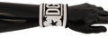 Dolce & Gabbana White Black Wool Logo #DGMILLENNIALS Wristband by Dolce & Gabbana