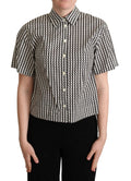 Dolce & Gabbana White Black Fantasy Pattern Shirt by Dolce & Gabbana