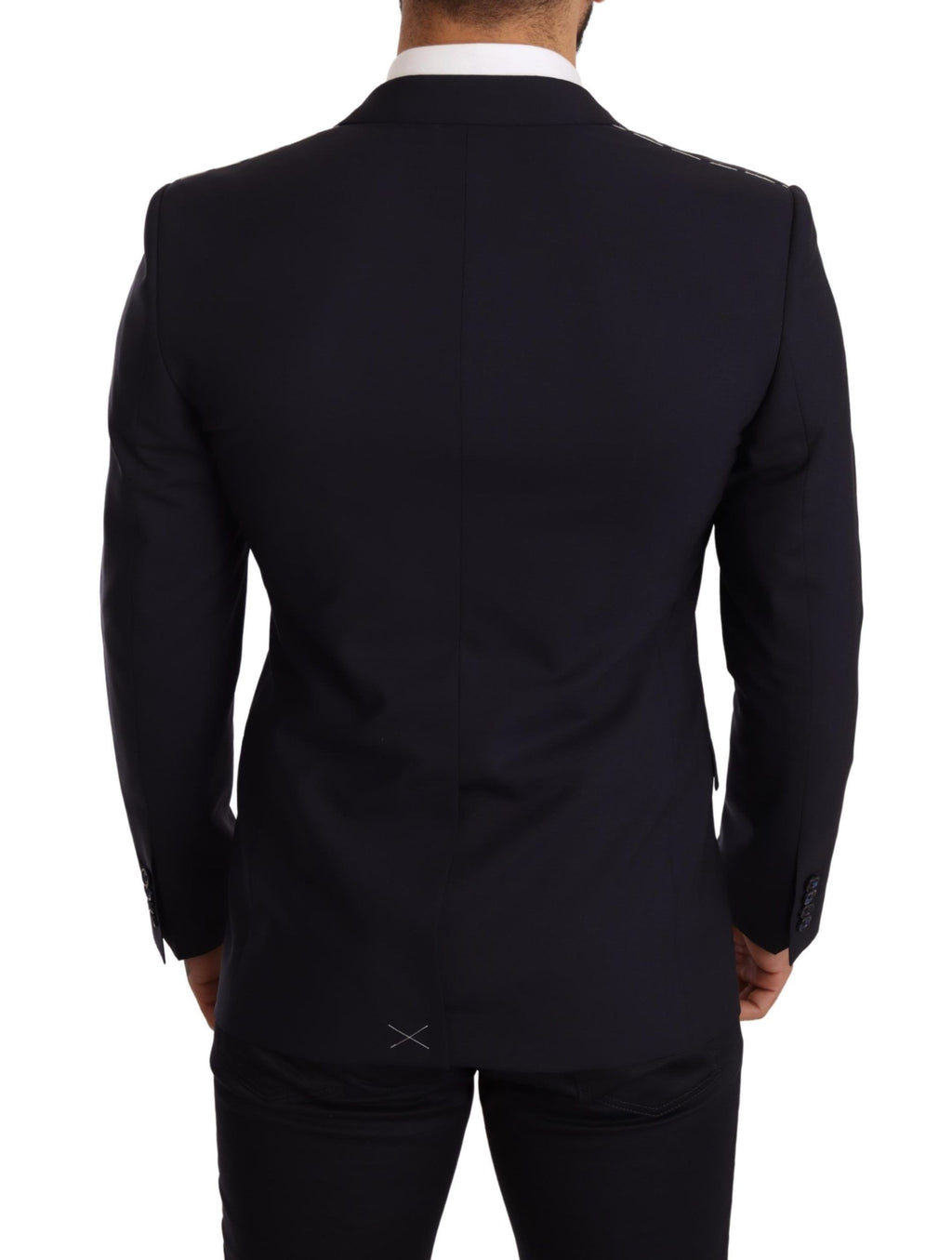Dolce & Gabbana Navy Blue Wool Slim Fit MARTINI Blazer by Dolce & Gabbana