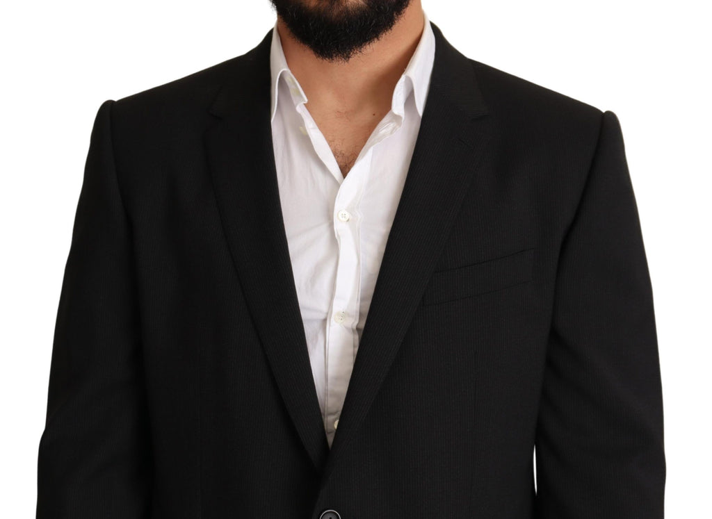 Dolce & Gabbana Black Striped MARTINI Jacket Blazer by Dolce & Gabbana