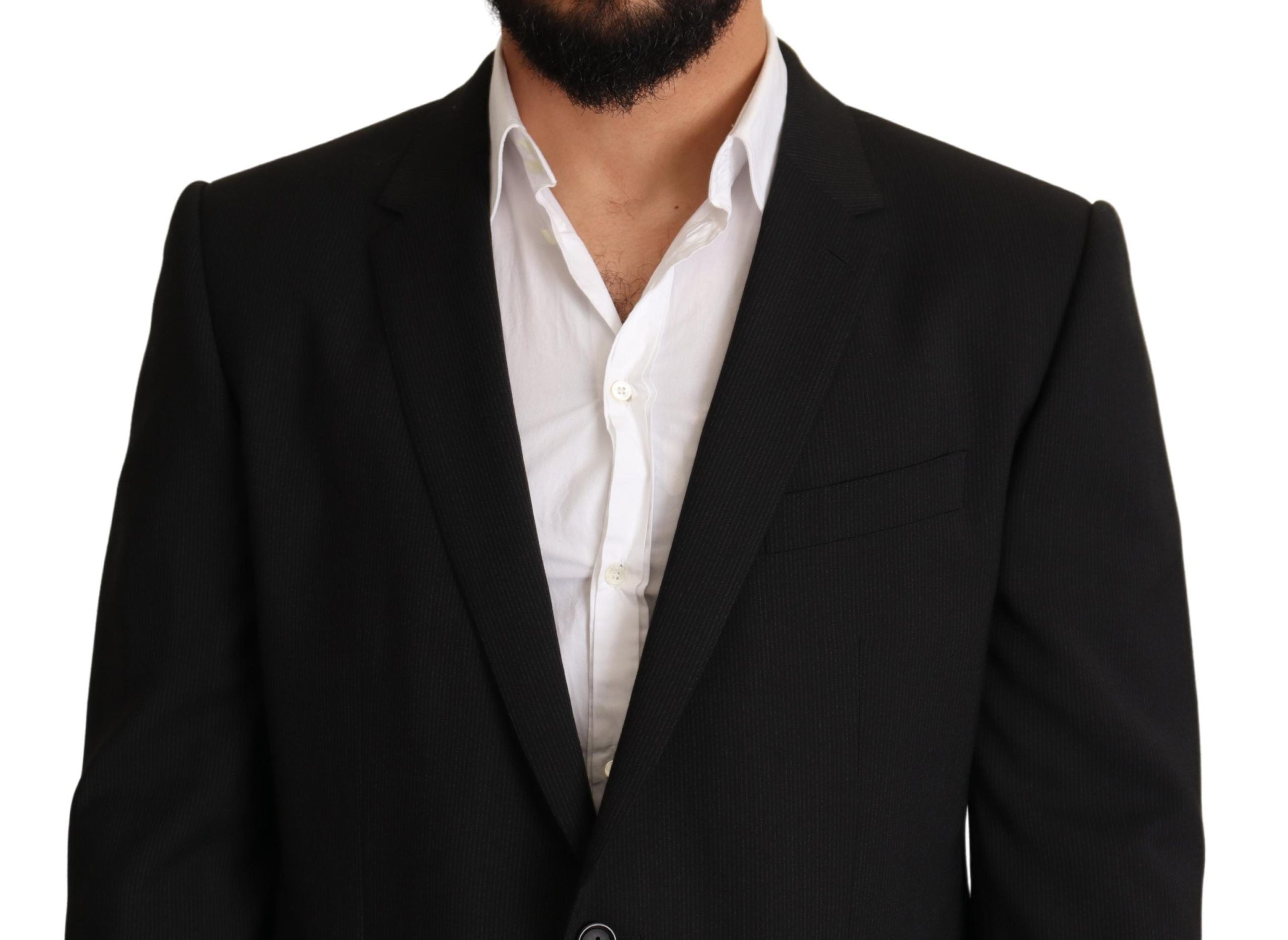 Dolce & Gabbana Black Striped MARTINI Jacket Blazer by Dolce & Gabbana