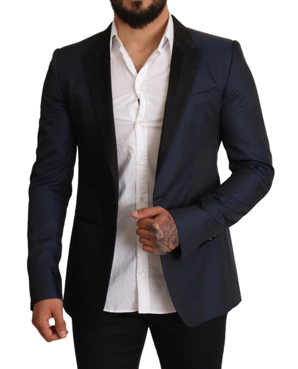 Dolce & Gabbana Blue Wool Slim Fit MARTINI Blazer Jacket by Dolce & Gabbana