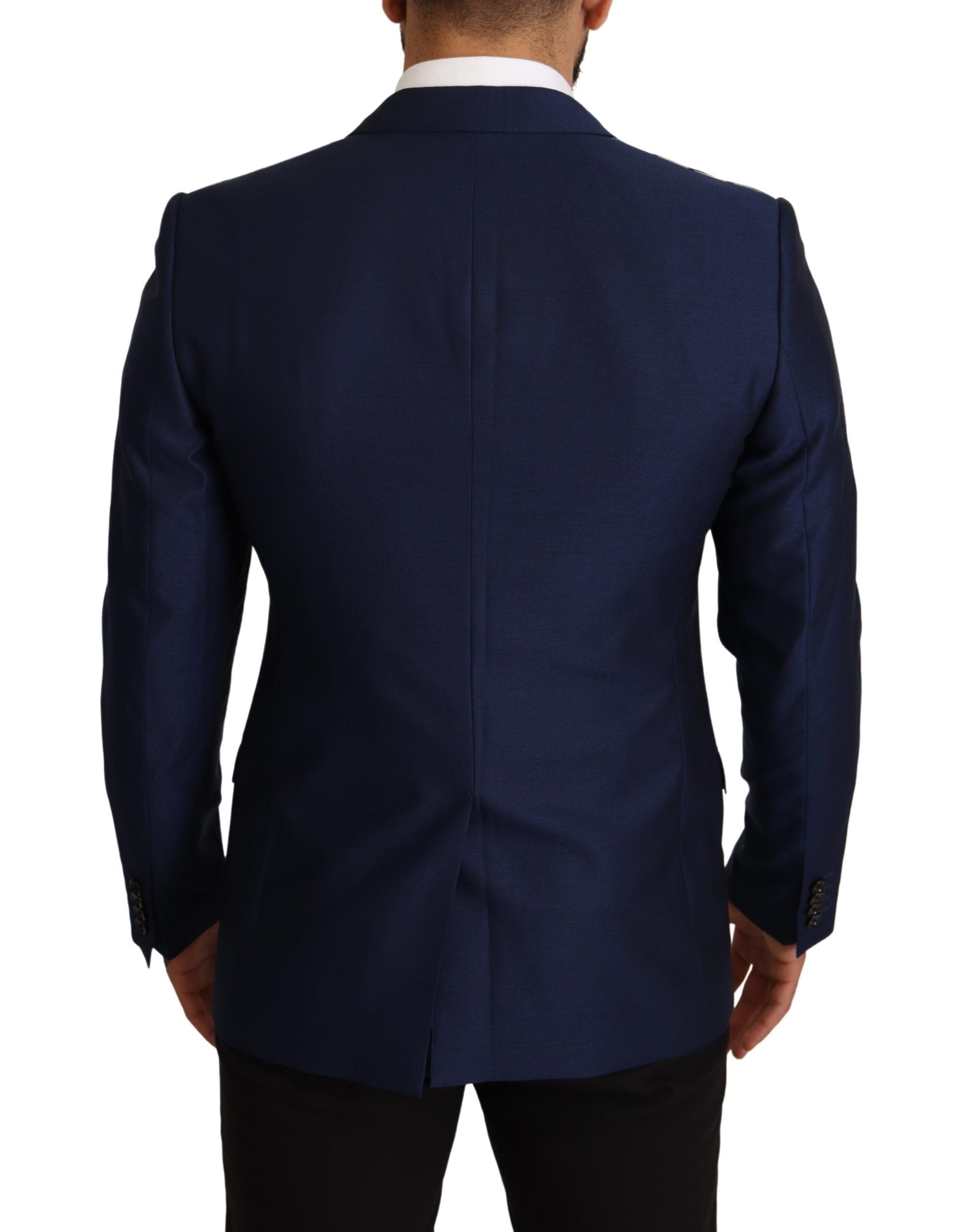 Dolce & Gabbana Navy Blue Slim Fit Jacket MARTINI Blazer by Dolce & Gabbana