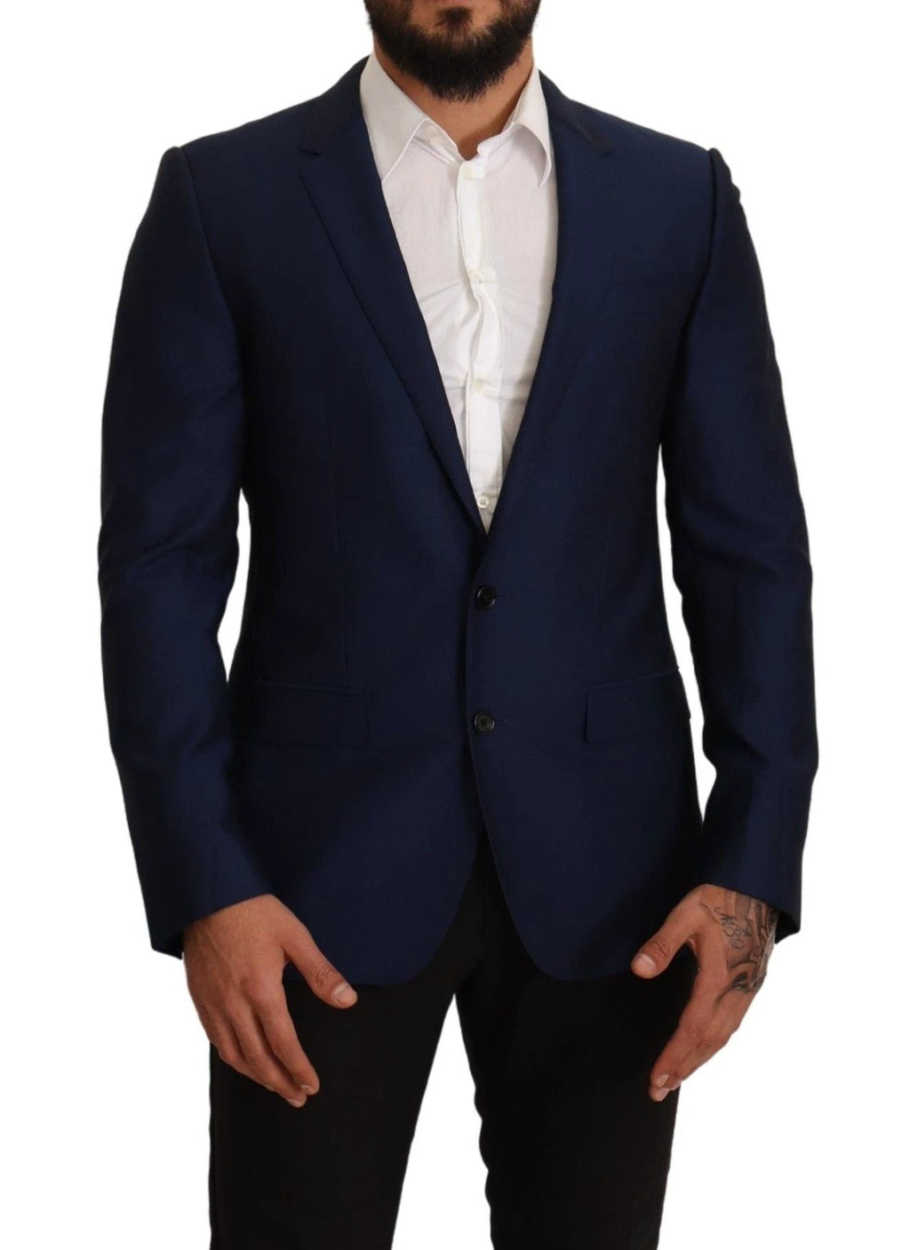 Dolce & Gabbana Navy Blue Slim Fit Jacket MARTINI Blazer by Dolce & Gabbana