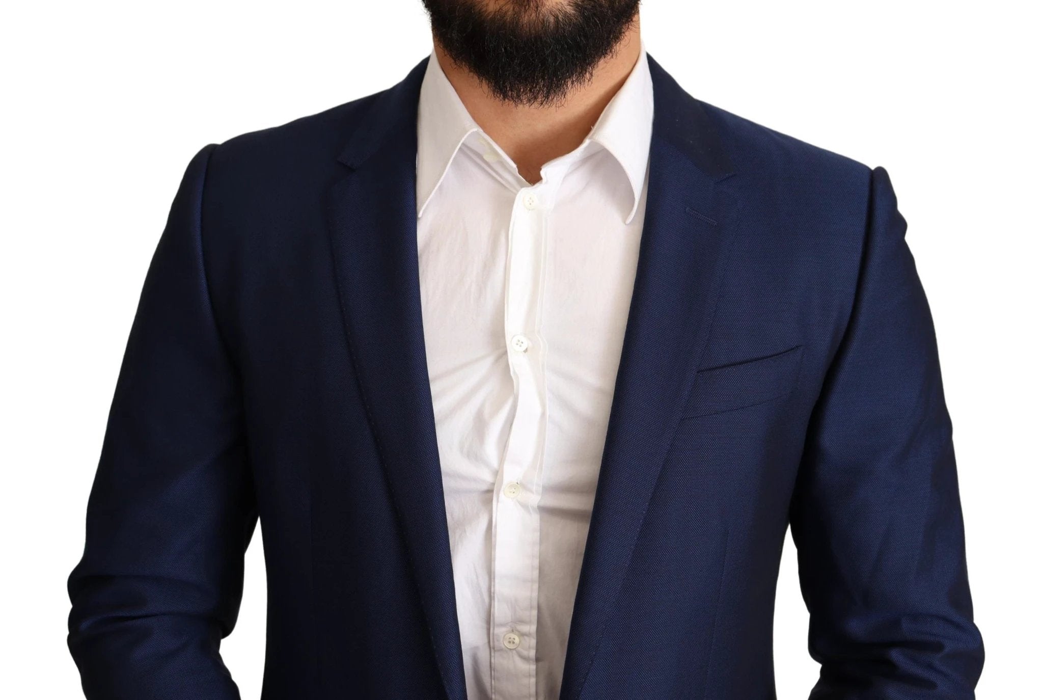 Dolce & Gabbana Navy Blue Slim Fit Jacket MARTINI Blazer by Dolce & Gabbana
