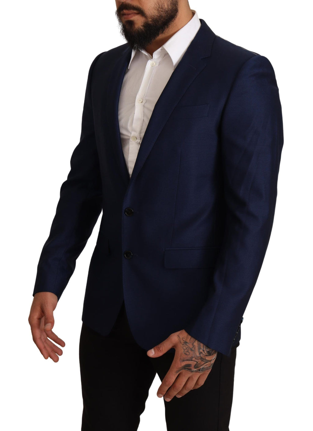 Dolce & Gabbana Navy Blue Slim Fit Jacket MARTINI Blazer by Dolce & Gabbana