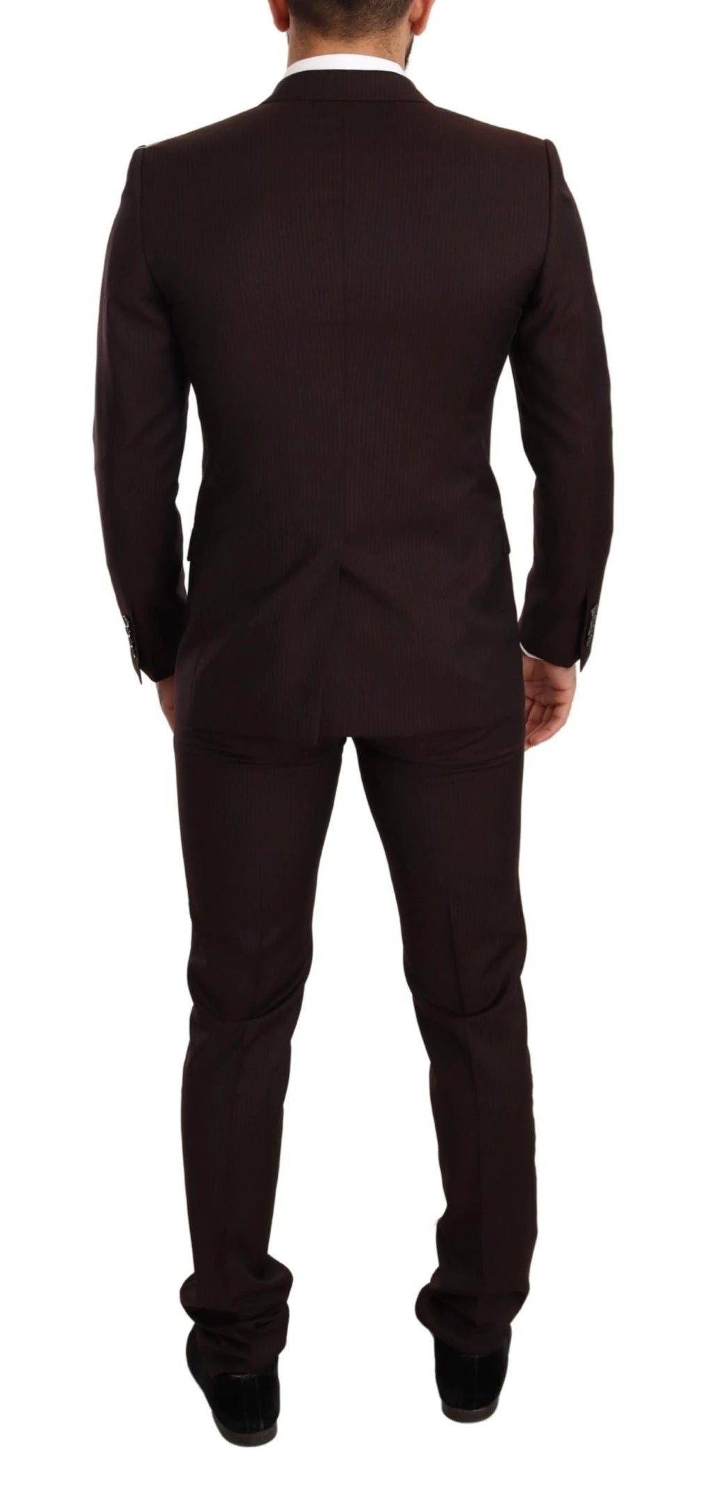 Dolce & Gabbana Bordeaux Wool MARTINI Slim Fit Suit by Dolce & Gabbana