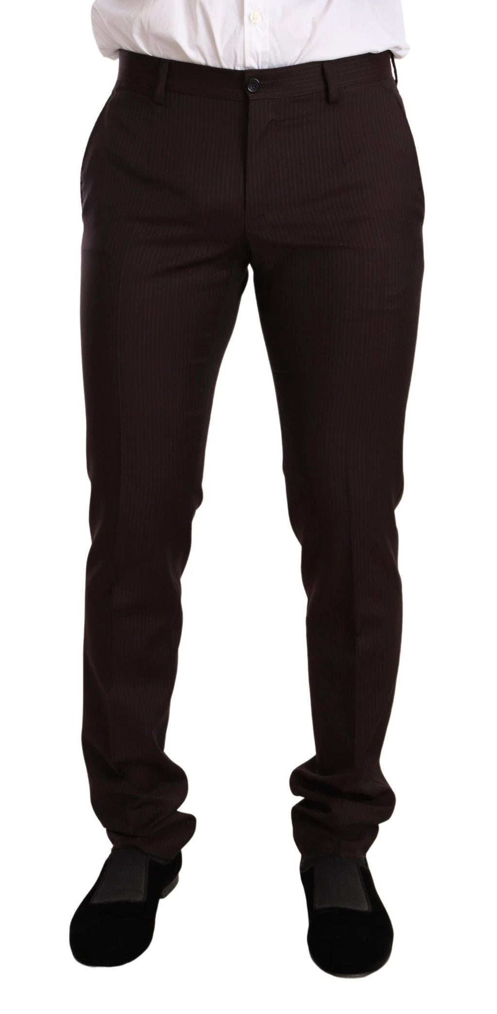 Dolce & Gabbana Bordeaux Wool MARTINI Slim Fit Suit by Dolce & Gabbana