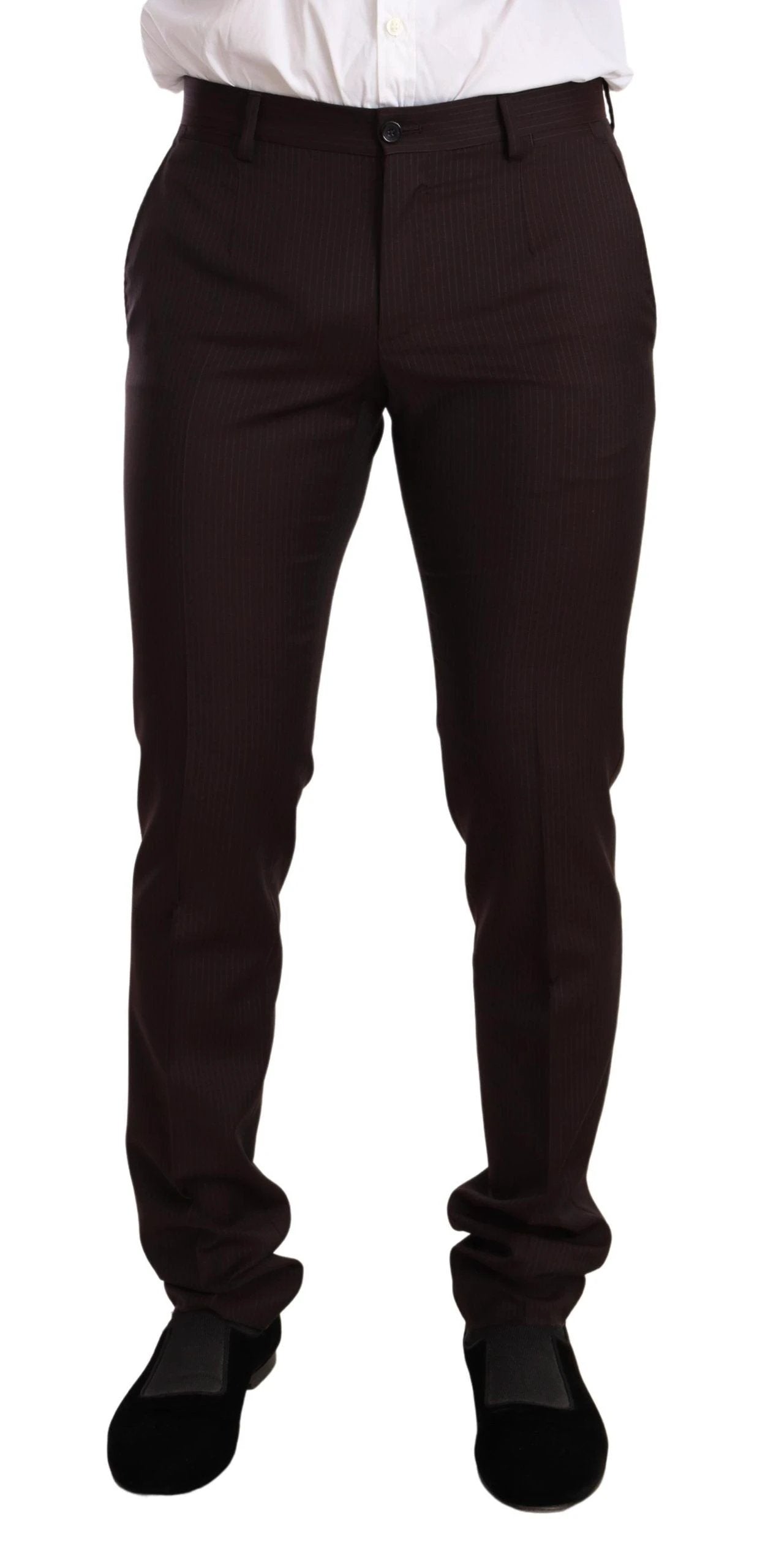 Dolce & Gabbana Bordeaux Wool MARTINI Slim Fit Suit by Dolce & Gabbana