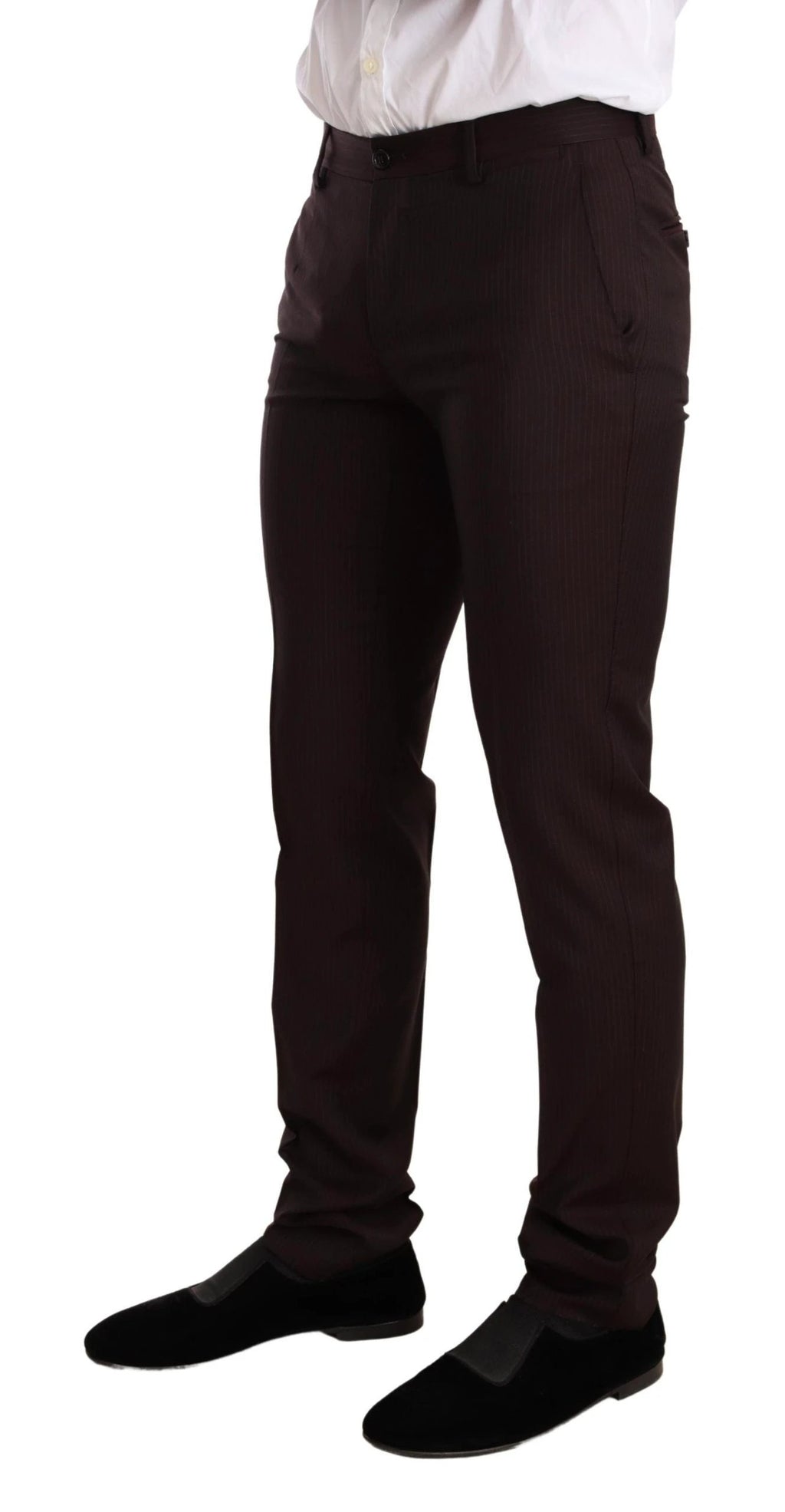 Dolce & Gabbana Bordeaux Wool MARTINI Slim Fit Suit by Dolce & Gabbana