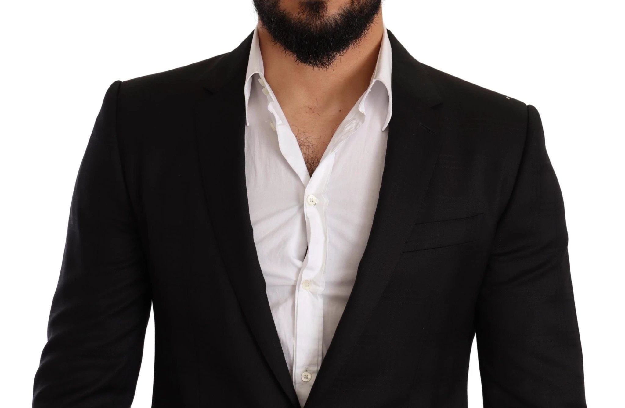 Dolce & Gabbana Black Check MARTINI SLIM FIT 2 Piece Suit by Dolce & Gabbana