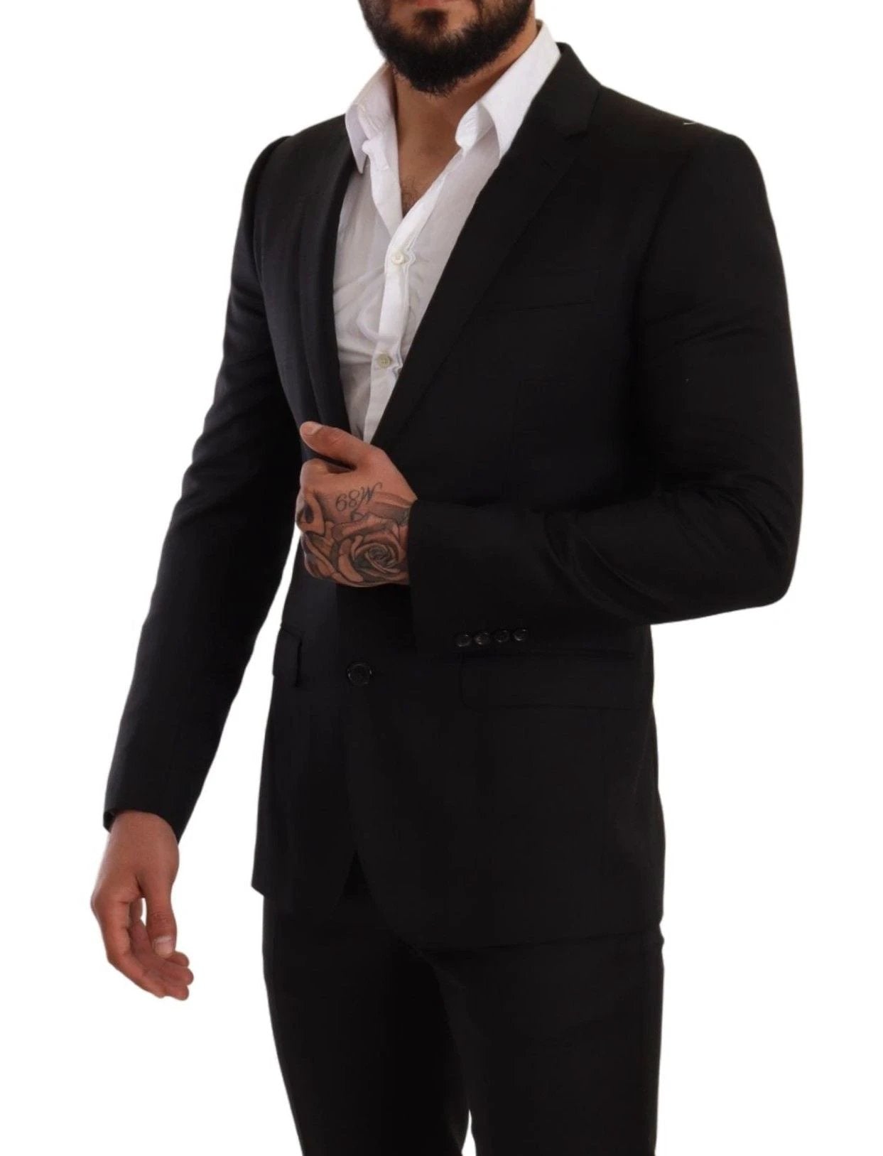 Dolce & Gabbana Black Check MARTINI SLIM FIT 2 Piece Suit by Dolce & Gabbana