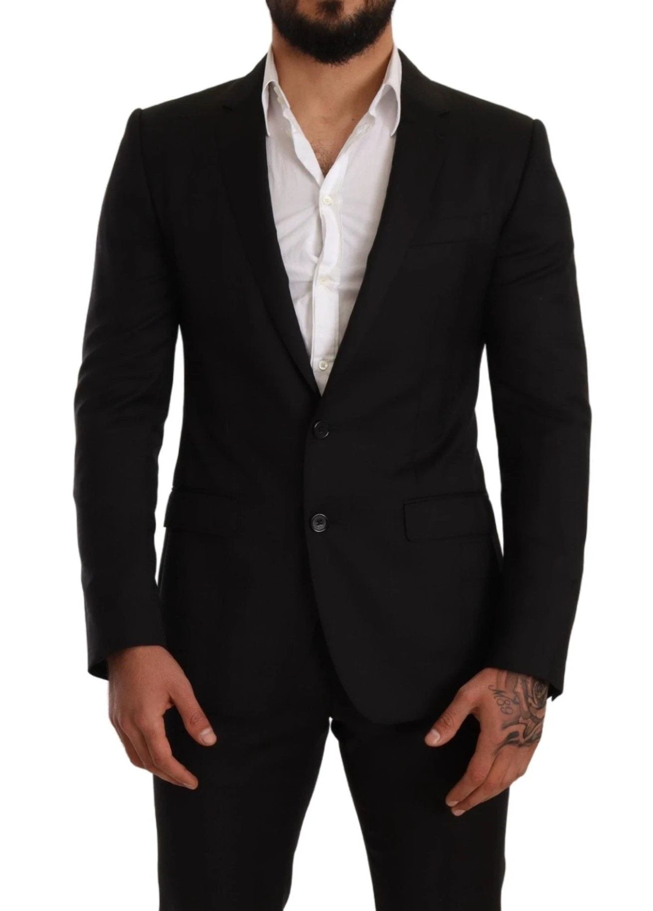 Dolce & Gabbana Black Check MARTINI SLIM FIT 2 Piece Suit by Dolce & Gabbana