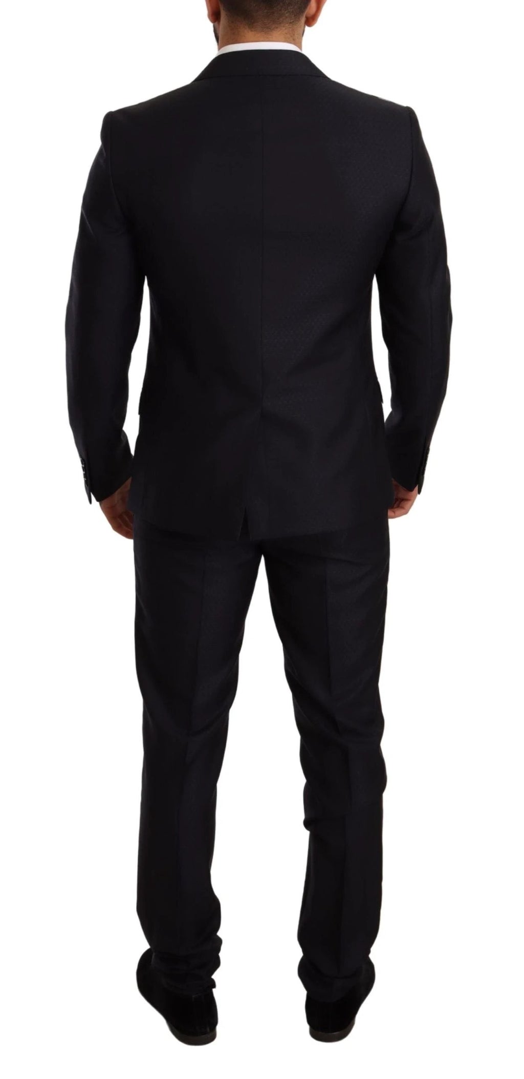Dolce & Gabbana Blue Pattern MARTINI SLIM FIT 2 Piece Suit by Dolce & Gabbana