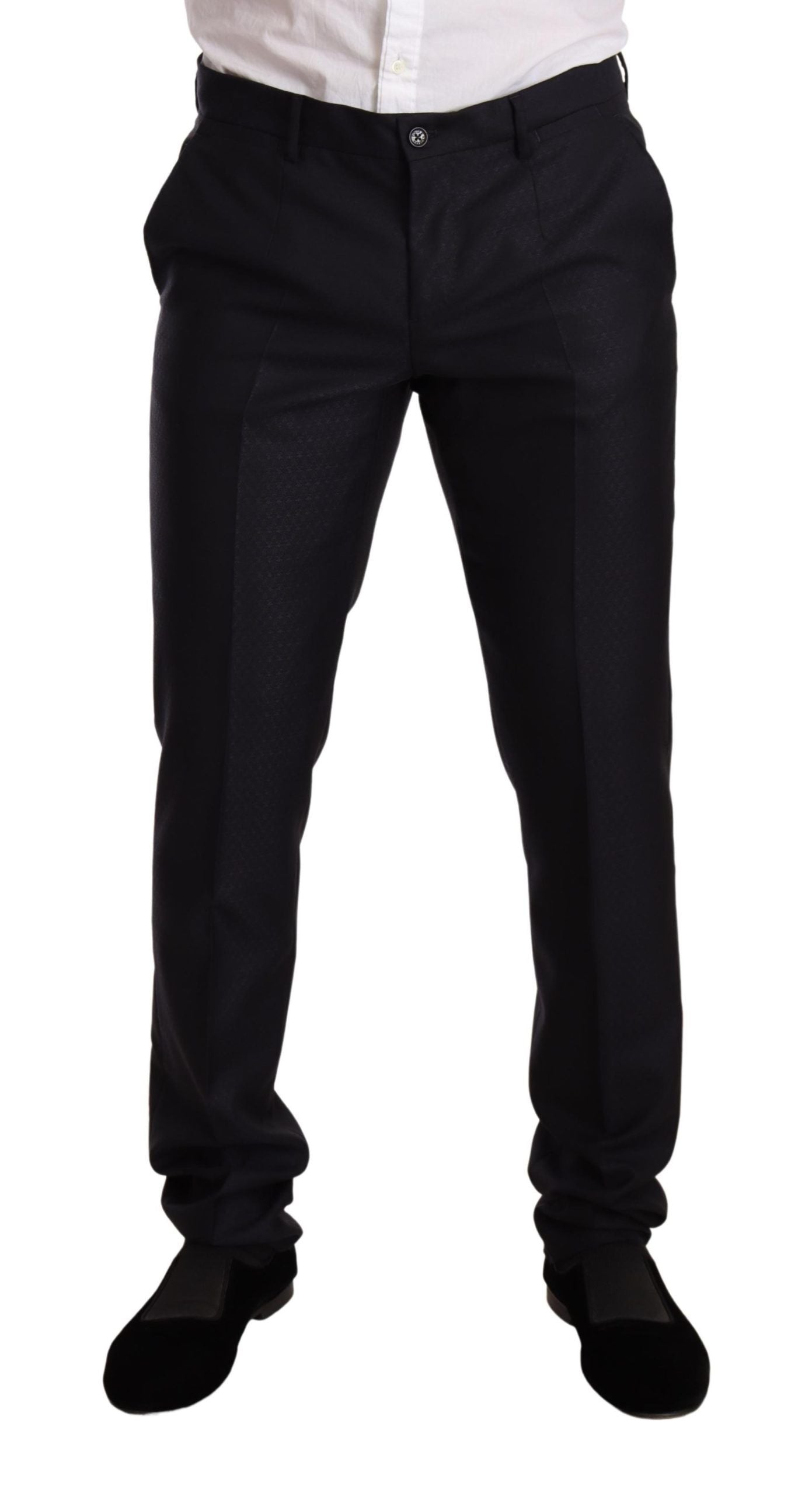Dolce & Gabbana Blue Pattern MARTINI SLIM FIT 2 Piece Suit by Dolce & Gabbana