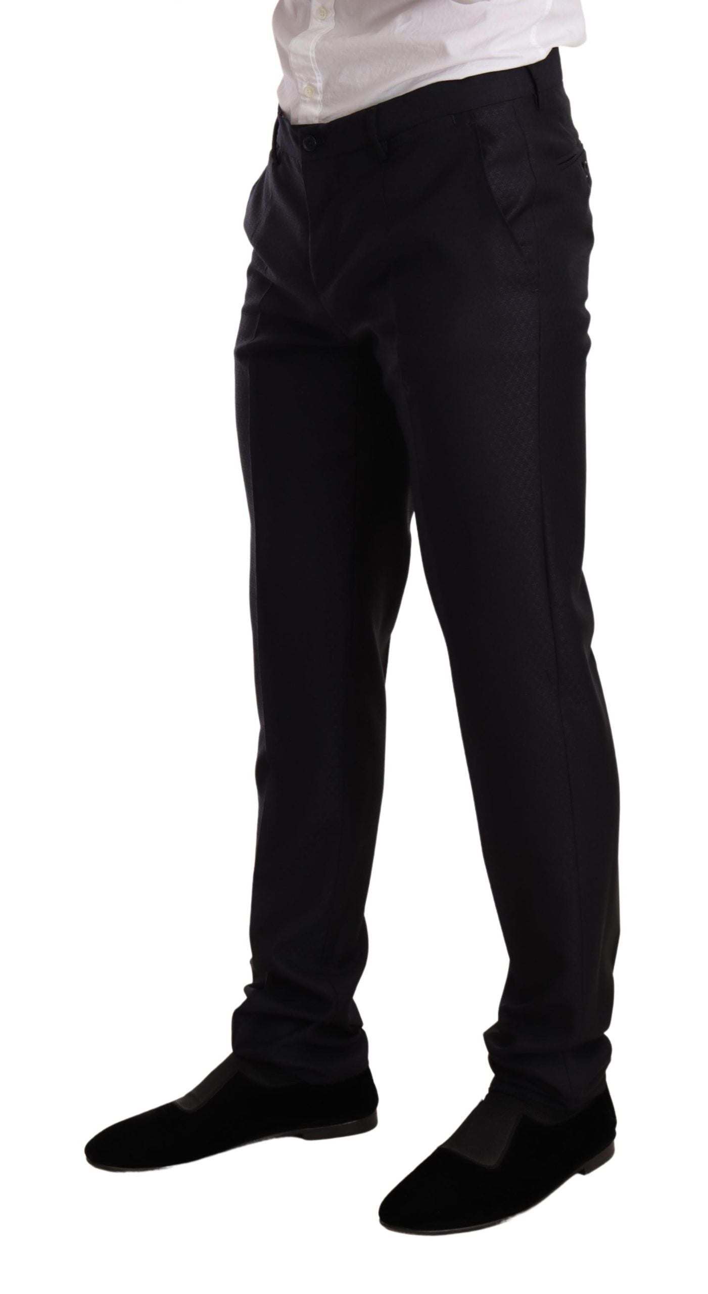 Dolce & Gabbana Blue Pattern MARTINI SLIM FIT 2 Piece Suit by Dolce & Gabbana