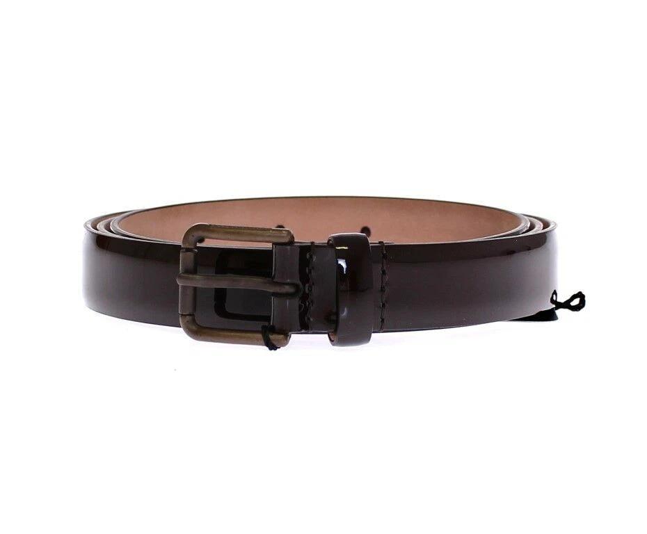 Dolce & Gabbana Brown Leather Logo Belt Cintura Belt by Dolce & Gabbana