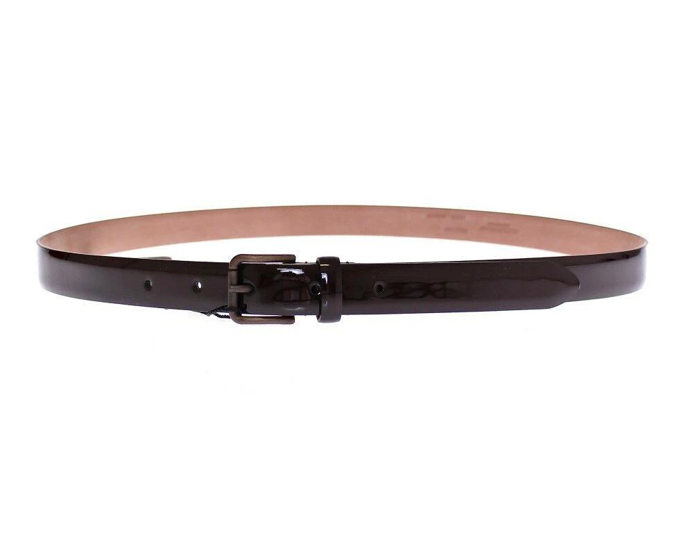 Dolce & Gabbana Brown Leather Logo Belt Cintura Belt by Dolce & Gabbana