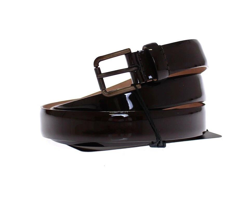 Dolce & Gabbana Brown Leather Logo Belt Cintura Belt by Dolce & Gabbana