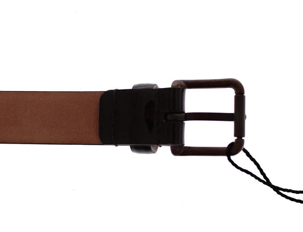 Dolce & Gabbana Brown Leather Logo Belt Cintura Belt by Dolce & Gabbana